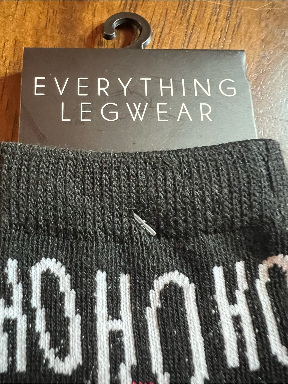 Women's Black Santa Holiday Socks - Picture 3 of 6